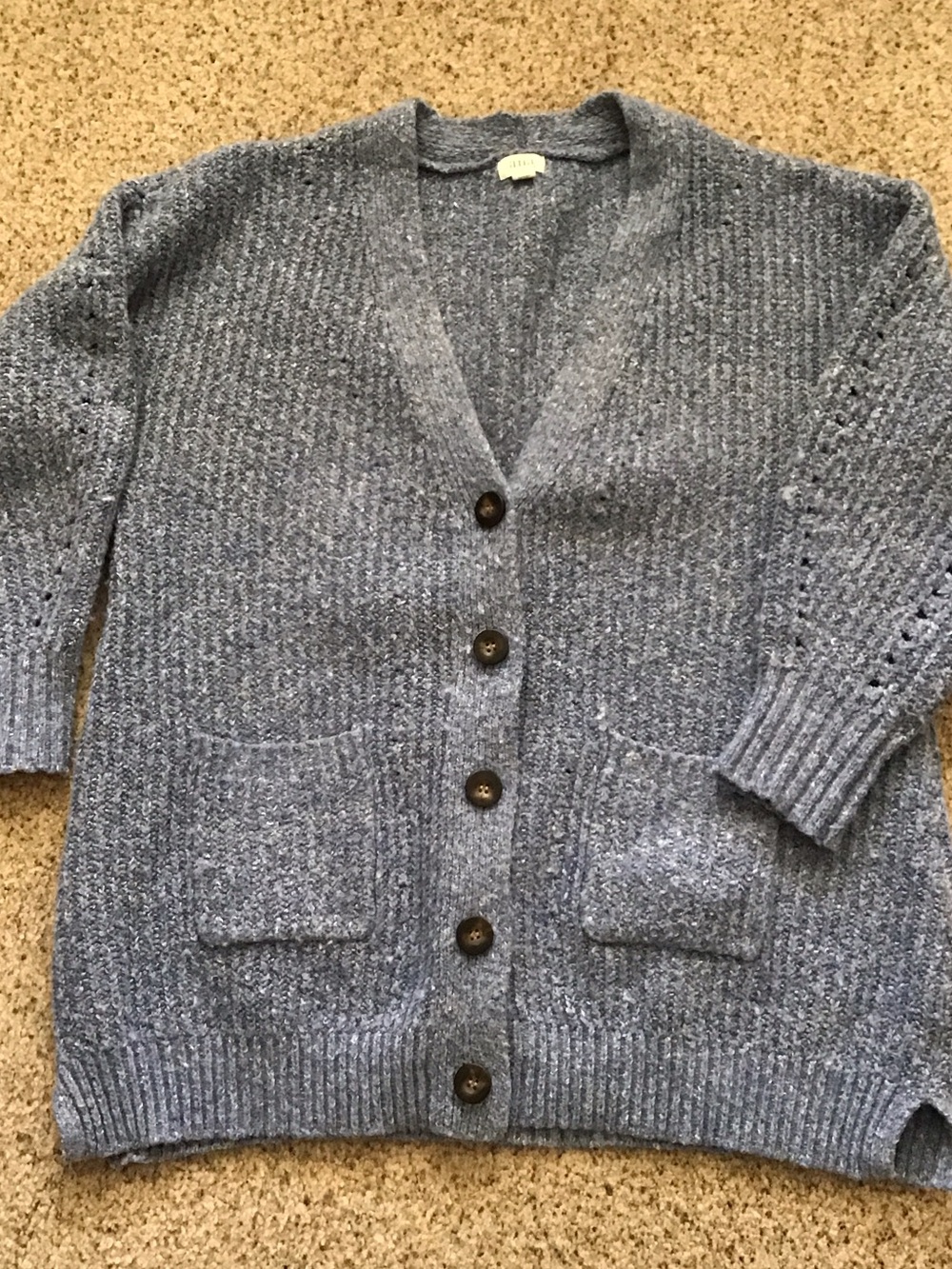 Cozy Blue Women's Knit Cardigan Sweater